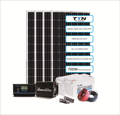 660W / 3960WH Système d'énergie solaire